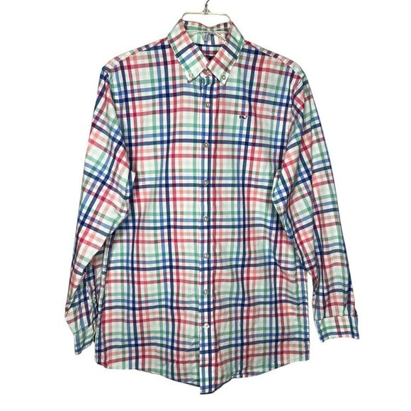 Vineyard Vines Other - Vineyard Vines Boys XL Wolfish Check Whale Shirt